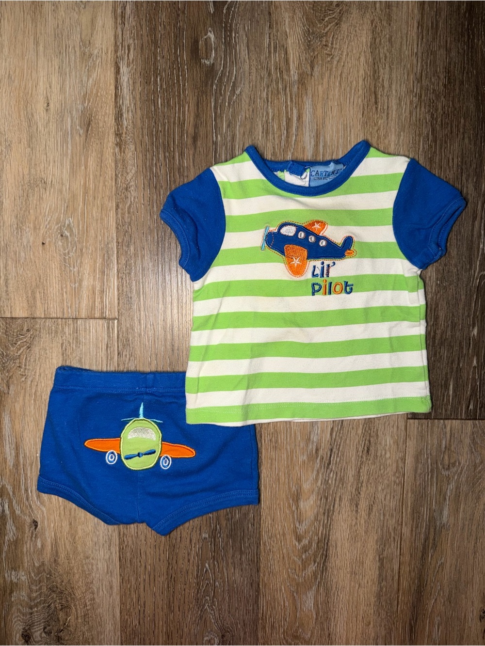 Vintage Carter’s Watch the Wear Baby Boy Airplane Outfit